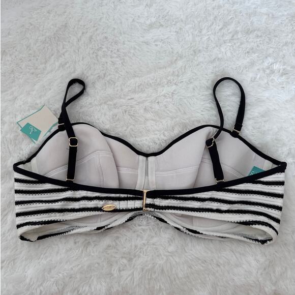 Sunsets California underwire twist bandeau top bundle of 2 blue black size 40D - Picture 5 of 13